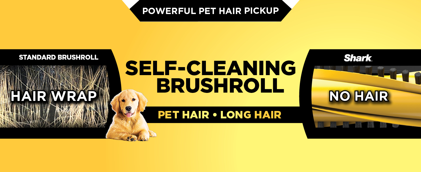 SELF-CLEANING HAIR WRAP BRUSHROLL