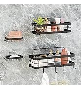 KESOL Shower Caddy Shelf, Adhesive Shower Shelf for Inside Shower with 2 Caddies &amp; 2 Soap Holders...