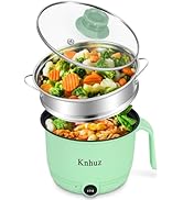 Hot Pot Electric With Steamer,Rapid Ramen Cooker,1.8L Mini Portable Self Heating Electric Pot For...