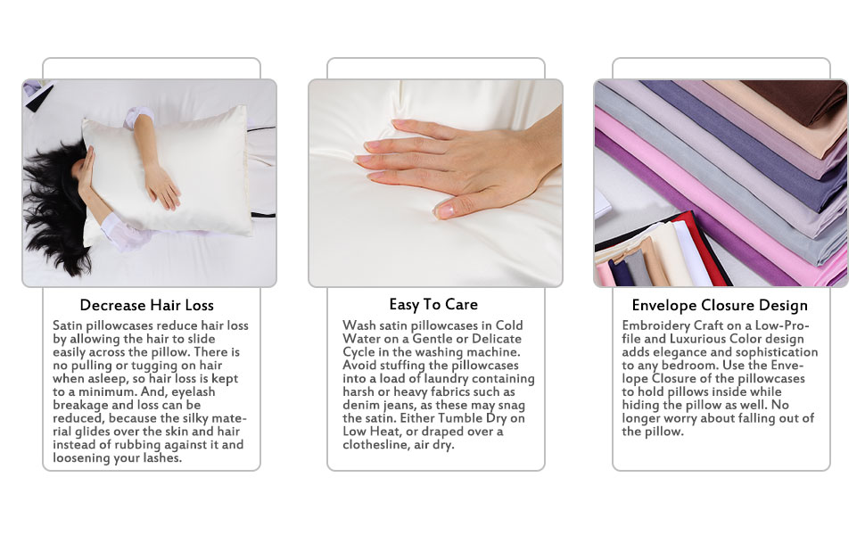 uxcell satin pillow cases
