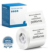 POLONO Thermal Labels for PM220S Label Maker, 1.57