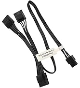 COMeap Molex Power Cable for Corsair PSUs, 6 Pin to 3X 4 Pin Molex Female Hard Drive Power Adapte...