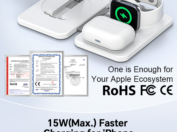 Magnetic Wireless MagSafe Foldable Charging Station