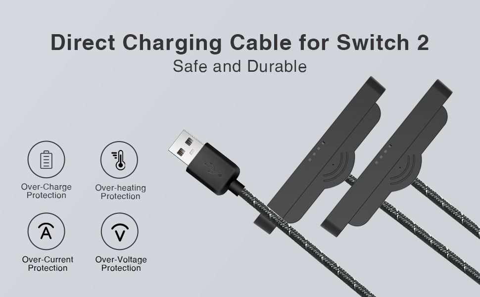 BRONAL Switch 2 NS2 joycon Magnetic Charging Cable