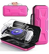 FYOUNG Accessories Bundle for Playstation Portal, Carrying Case and Hard PC Clear Cover Case with...