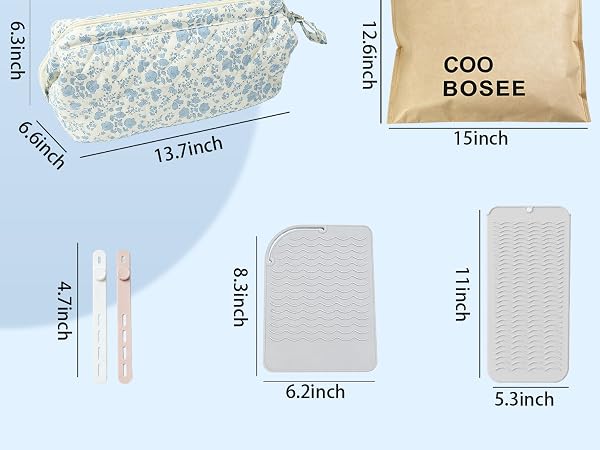 Coobosee Hair Tool Travel Bag Set