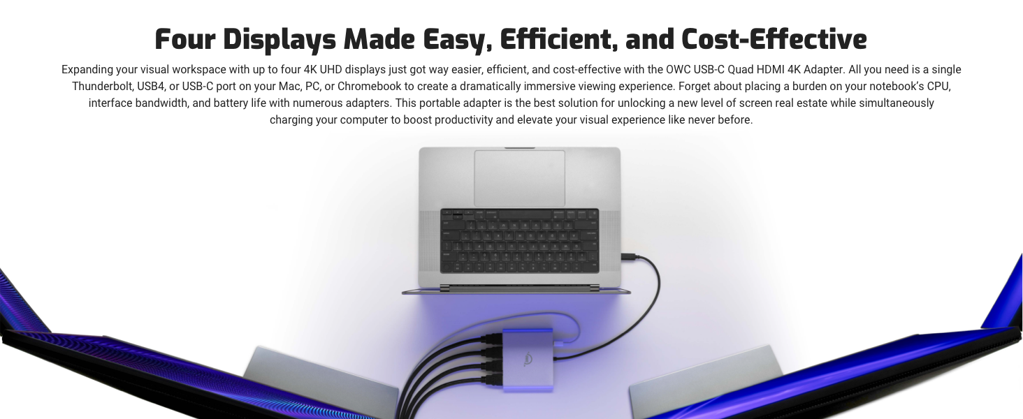 Four Displays Made Easy, Efficient, and Cost-Effective