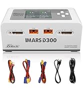 Gens Ace Lipo Battery Charger IMARS D300 G-Tech Series Smart Dual Lipo Charger 16A AC 300W DC 700...