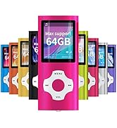 Mymahdi MP3 Player Portable Music Player, 1.8 Inch LCD Screen with Video/Voice Record/FM Radio/E-...