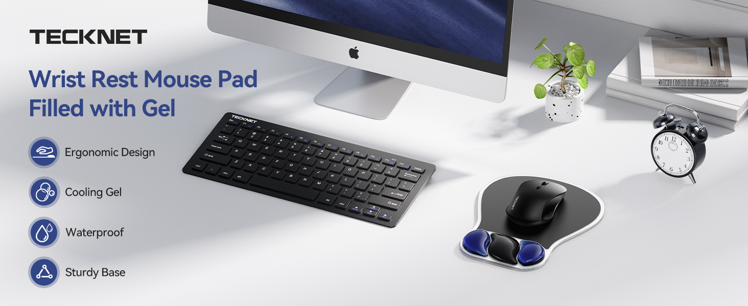 Gel Mouse Pad with Wrist Rest