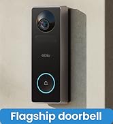 aosu Doorbell Camera Wireless, Battery-Powered Video Doorbell, 2K Resolution,Support Local Storag...