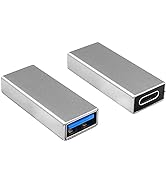 Duttek USB C Female to USB A Female Adapter, USB C Female to USB 3.0 Female Adapte, Double-Side T...