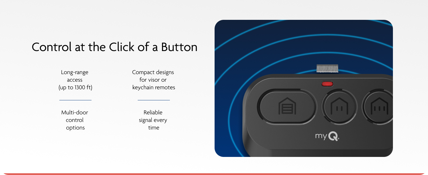 Control at the click of a button