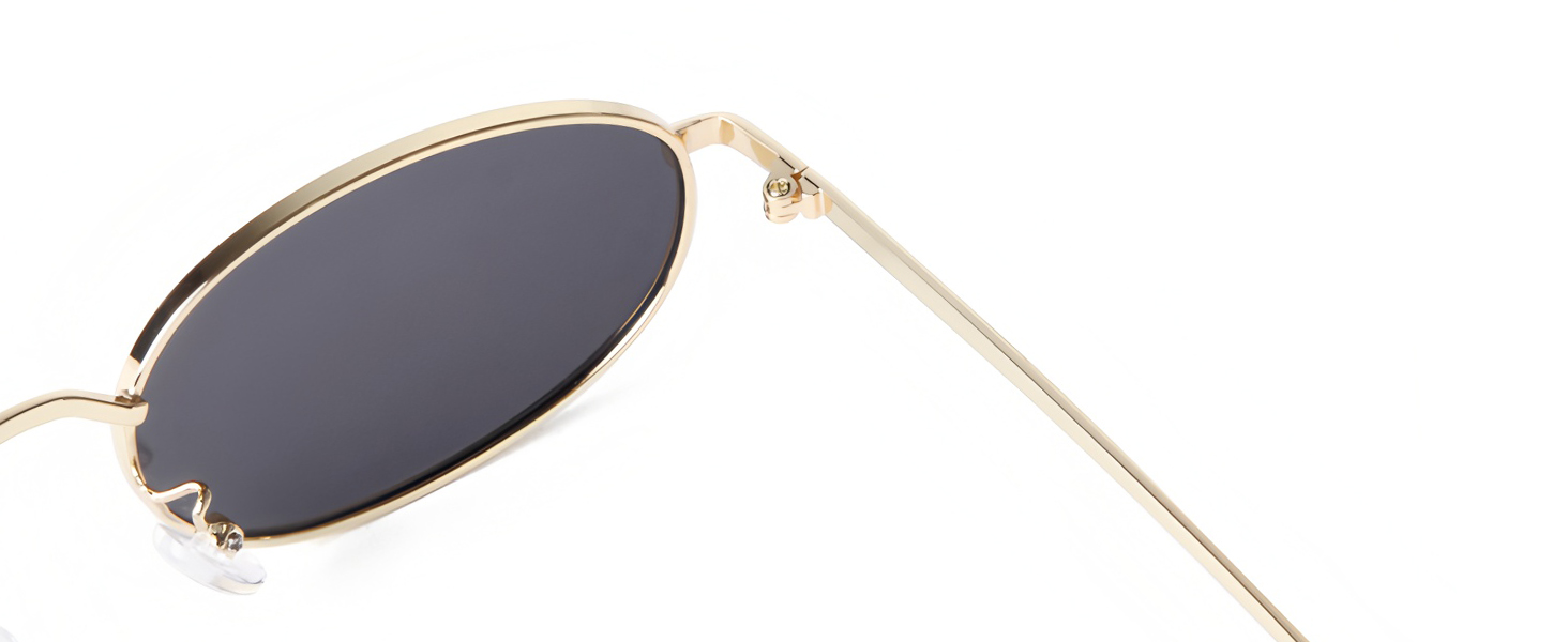 retro trendy oval sunglasses 90s fashion vintage cute chic lightweight glasses summer vacation beach