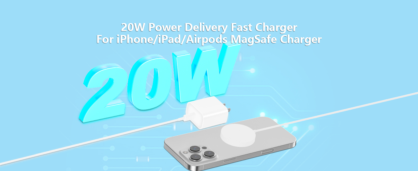 Apple MFi Certified iPhone 16 Charger Fast Charging 20W USB C Charger Block Type C Wall Charger