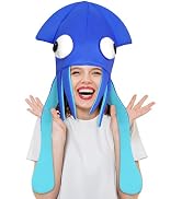 COZYMATE Funny Hats for Adults Squid Octopus Hat for Halloween Christmas Food Costume Party Supplies