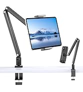Tablet Stand Holder, Aluminum iPad Desk Mount Holder, Tablet Arm Mount Holder with 360°Rotating M...