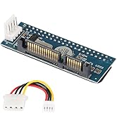 SinLoon 40 Pin IDE Female to SATA 22-Pin Male Adapter,ATA to Serial SATA Card Converter, for Desk...