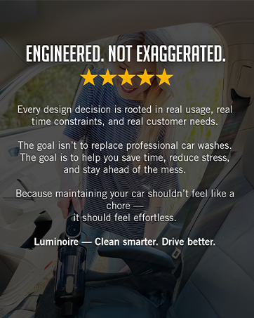 Luminoire Car Vacuum Portable Cordeless