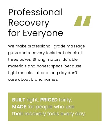 EXELLEON: professional recovery for everyone. Strong motors, durable materials, honest specs