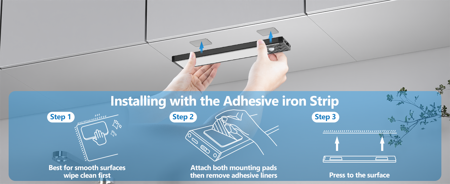 under kitchen cabinet lighting wireless motion sensor closet light rechargeable