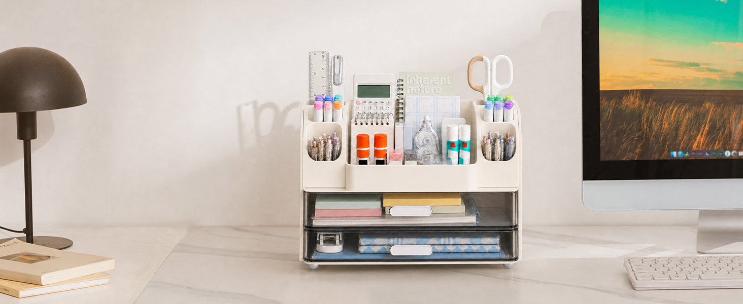 HBlife Desk Organizer with Pen Pencil Holder