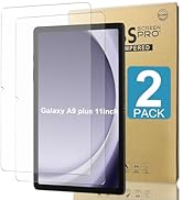 2 PACK Screen Protector for Samsung Galaxy A9 Plus (11 inch) 2023, Tempered Glass Tablet Screen P...