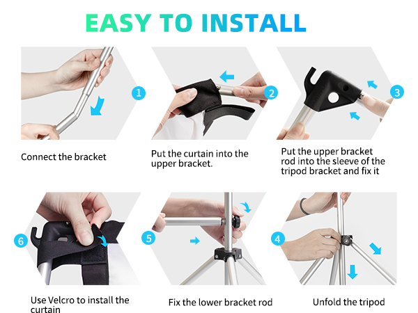 Projector Screen with Stand Installation Steps