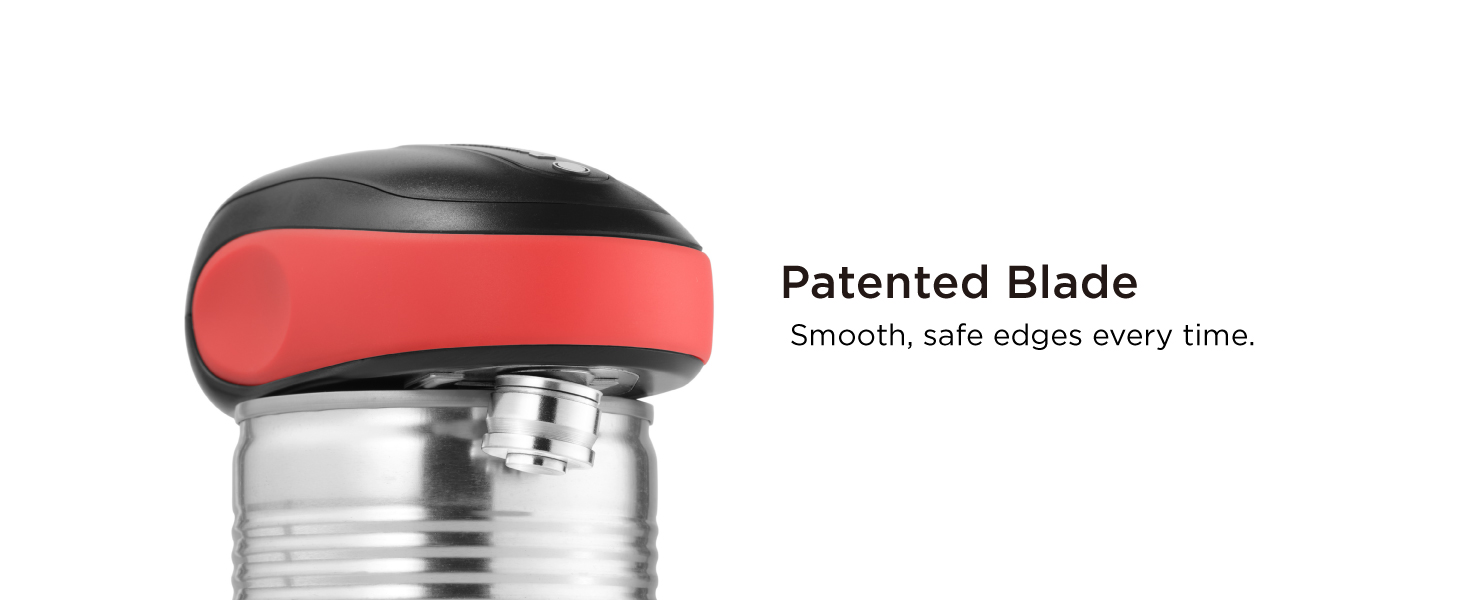 Kitchen mama can opener patented blade detects any can shape leaves smooth edges yes you can 