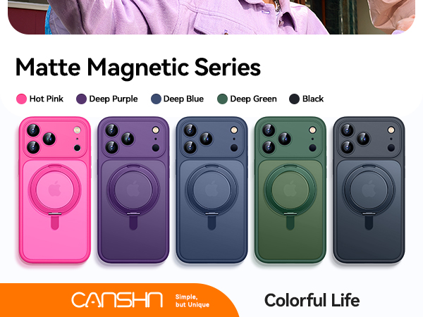 360° Magnetic Stand compatible with iPhone 17 Pro Case with Camera Control