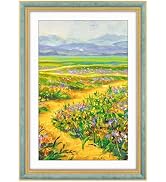 Golden State Art,13x19 Ornate Picture Frame with White Mat for 11x17 Photo or Display 13 x 19 Pri...
