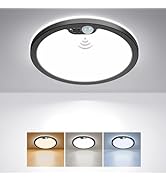 BLNAN Motion Sensor Ceiling Light Wired, 8.7 Inch 3000K 4000K 5000K Selectable Motion Activated L...