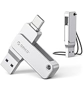 ORICO 64GB Dual USB Flash Drive USB-C &amp; USB-A Mini Thumb Drive Read Speed Up to150MB/s for iPhone...