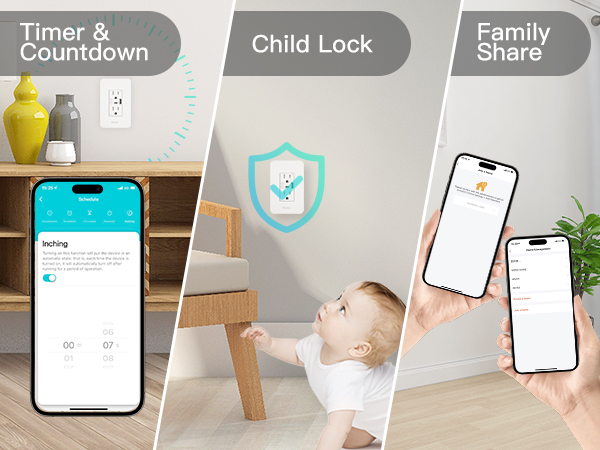 Wifi wall outle socket