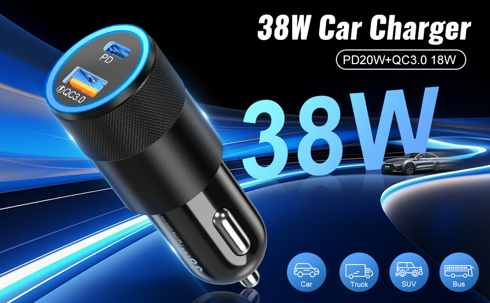 USB C Car Charger