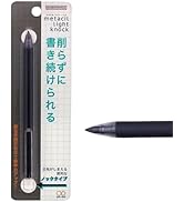 Sun-Star Stationery S4541995 Metal Pencil, Metasil, Knock, Black