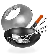 Yosukata carbon steel wok pan