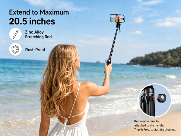 magnetic selfie stick
