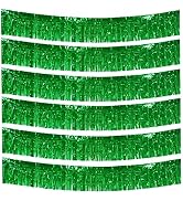 6 Packs 10 Feet Foil Fringe Garland Metallic Foil Tinsel Fringe Garland Wall Hanging Fringe Banne...