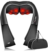 ALLJOY FSA HSA Eligible Neck and Shoulder Massager with Heat, 3D Deep Tissue Kneading Massager fo...