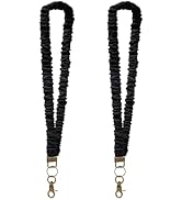 AGOT 2 Pack Lanyards for Id Badges and Keys - Stretchy Teacher Lanyard for Women Nurse Cruise Ship
