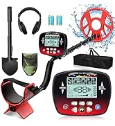 Metal Detector for Adults, Professional Higher Accuracy Gold Detector with LCD Display, 5 Mode, I...