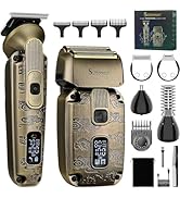 Scttomon Foil Shavers for Men Beard Trimmer Electric Razor for Men Bald Head Hair Shaving Kit Cor...