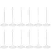 Toddmomy 24pcs Doll Stand Transparent Plastic Doll Support Action Figure Display Holder Puppet St...