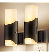 L LOHAS LED Night Light, Modern Night Lights Plug into Wall, Dusk to Dawn Sensor, 0-100LM Dimmabl...