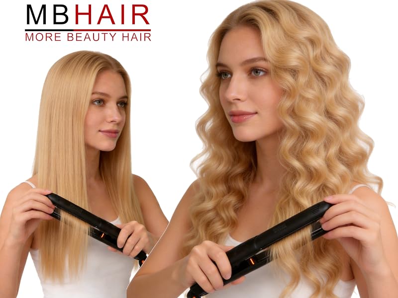Women’s Negative Ion Hair Straightener Flat Iron,Plancha de Cabello for Daily Use
