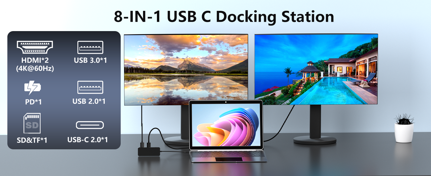 dual hdmi adapter for 2 monitors