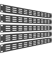 QiaoYoubang 5 Pack of 1U Vented Blank Panel - Steel Blank Rack Mount Panel Spacer for 19in Server...