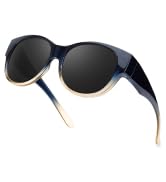 TJUTR Oversized Fit Over Sunglasses for Women Trendy Polarized Sun Glasses Over Prescription Glas...