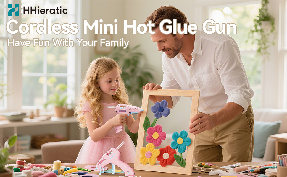  HHieratic Mini Hot Glue Gun with 30 Sticks